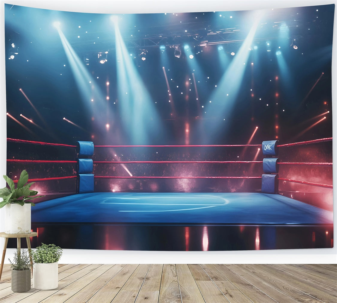Boxing Backdrop Game Night Boxing Match Backdrop UK GQ6-289