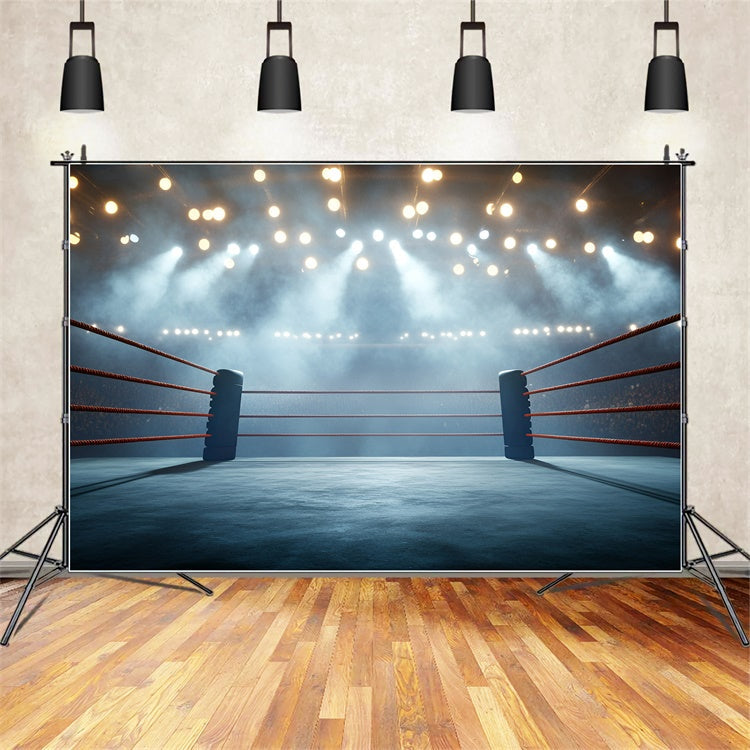 Boxing Ring Backdrop Fight Night Arena Backdrop UK GQ6-291