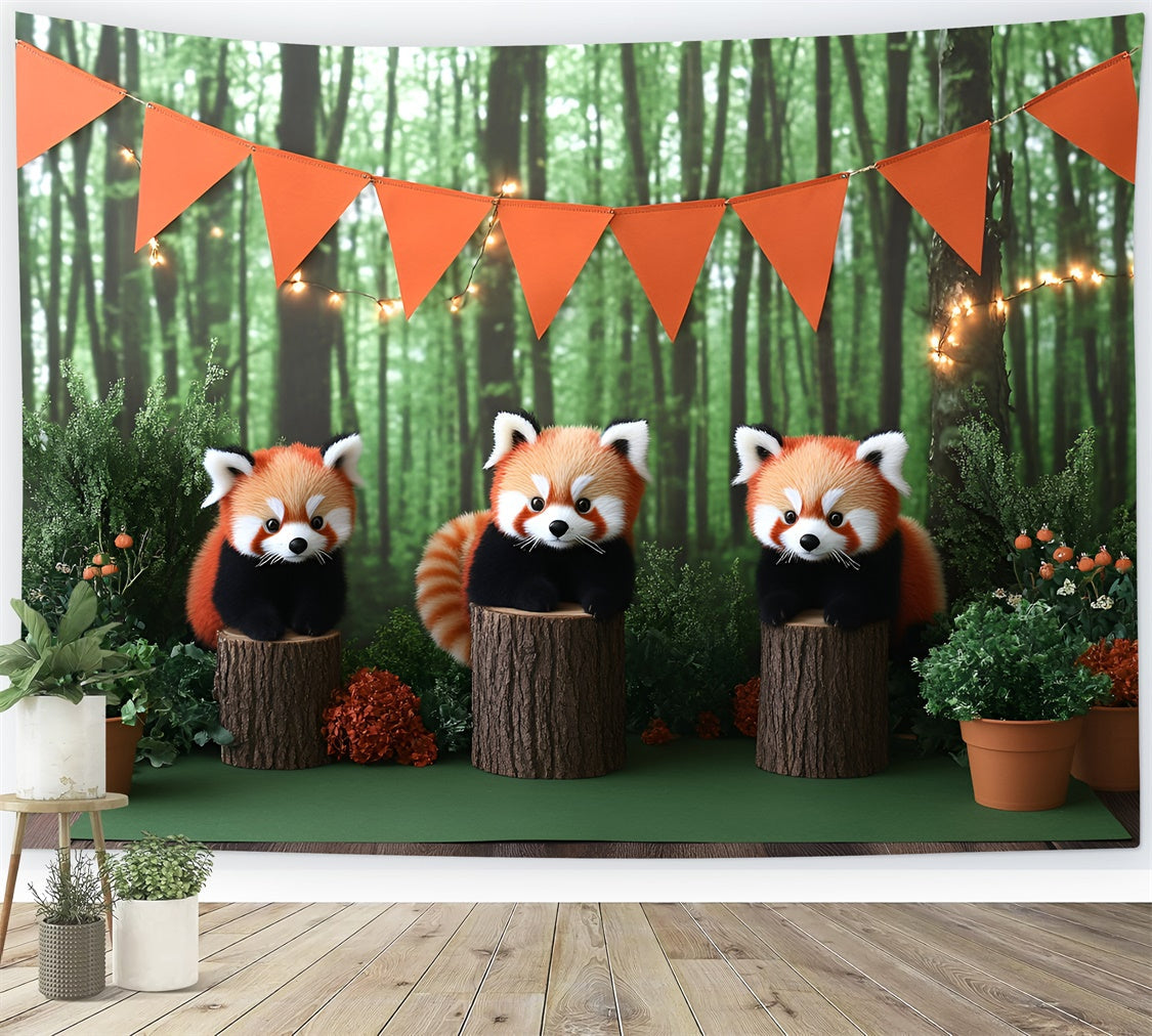 Smash Cake Backdrop Woodland Cubs Adventure Backdrop UK GQ6-294