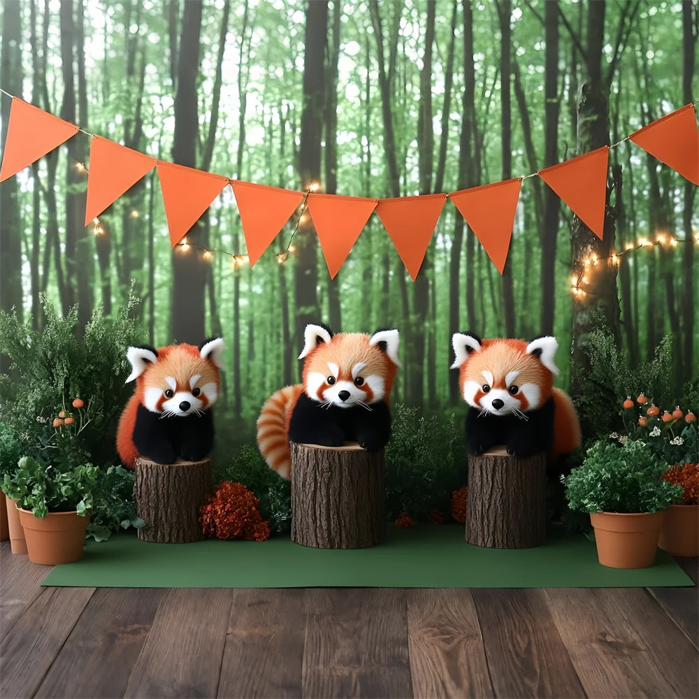 Smash Cake Backdrop Woodland Cubs Adventure Backdrop UK GQ6-294