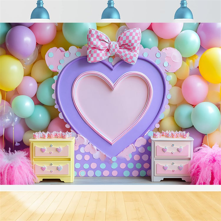 Birthday Photo Backdrop Balloon Dreamy Dot Backdrop UK GQ6-343