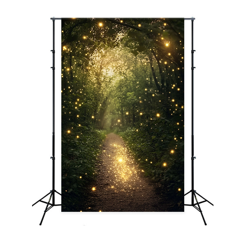 Forest Backdrops Golden Glow Woodland Path Summer Backdrops UK GQ6-65