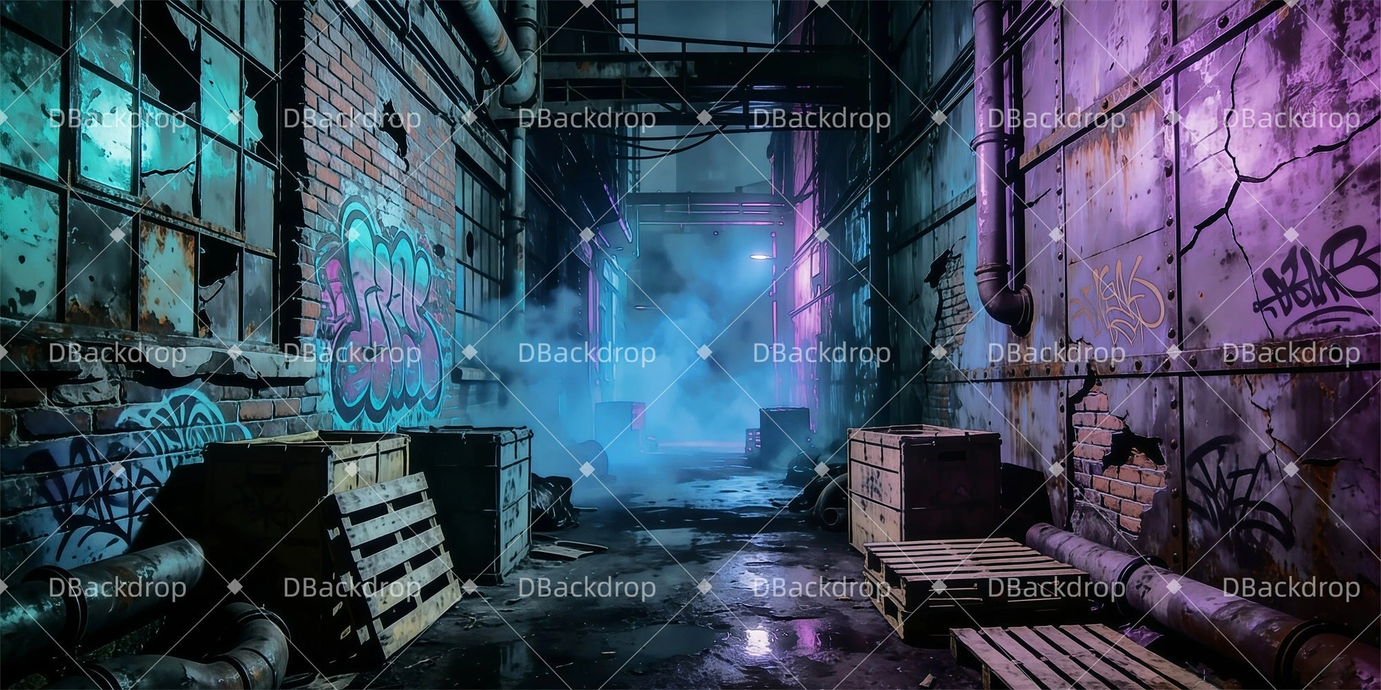 Stage Backdrop Punk Junkyard Theater Backdrops For Sale UK GQ61-T11