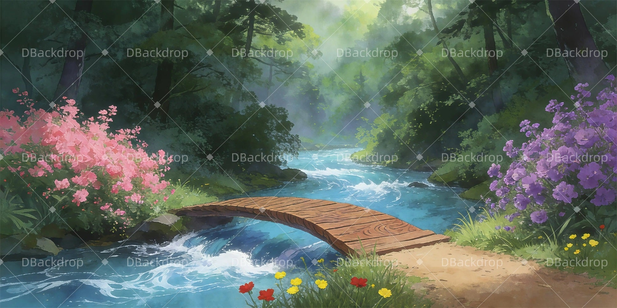 Scenery Backdrops For Theater Magical Forest Performance Backdrops UK GQ61-T19