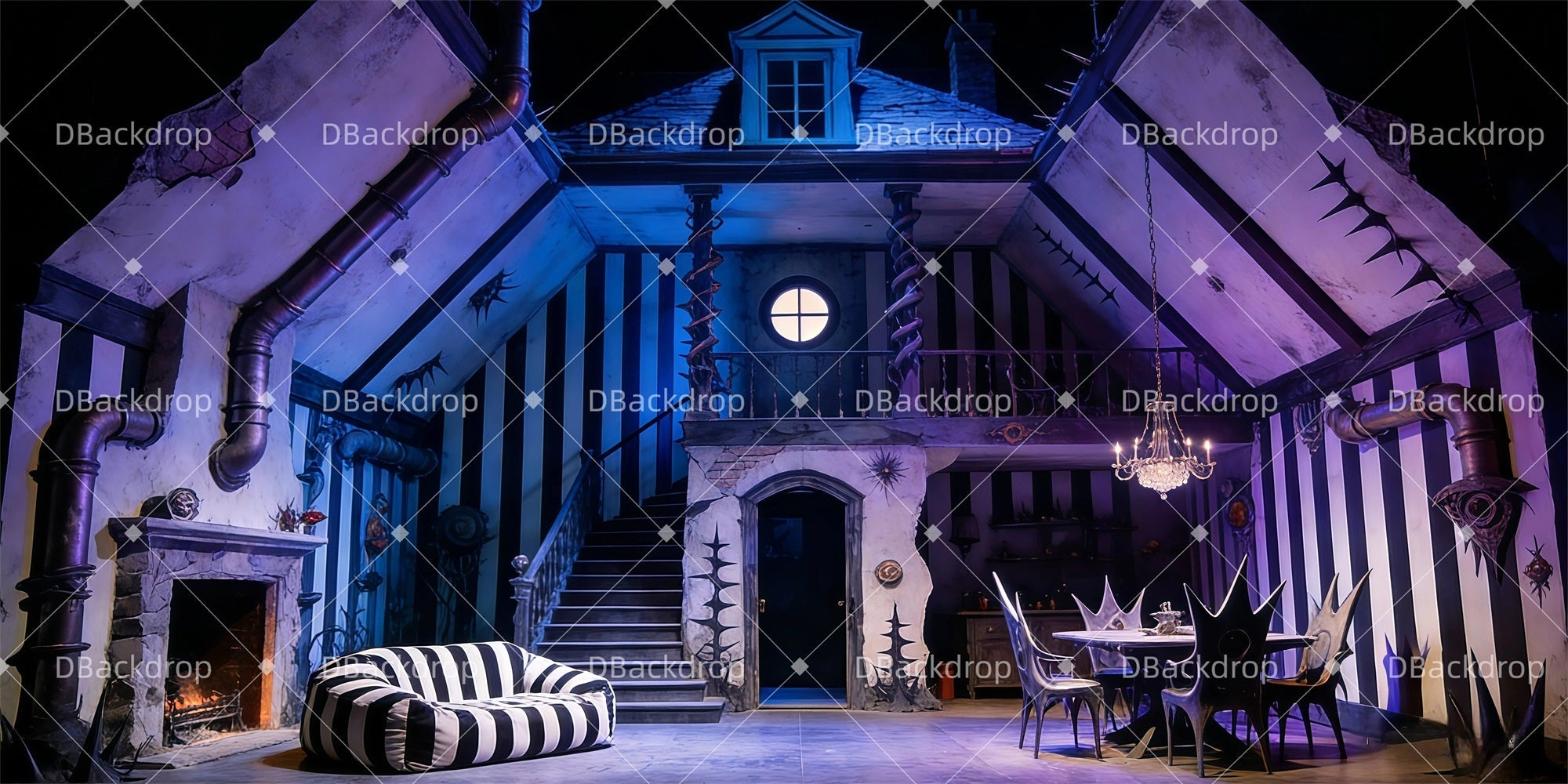 Theater Stage Backdrop Modern Art Home School Play Backdrops UK GQ61-T6