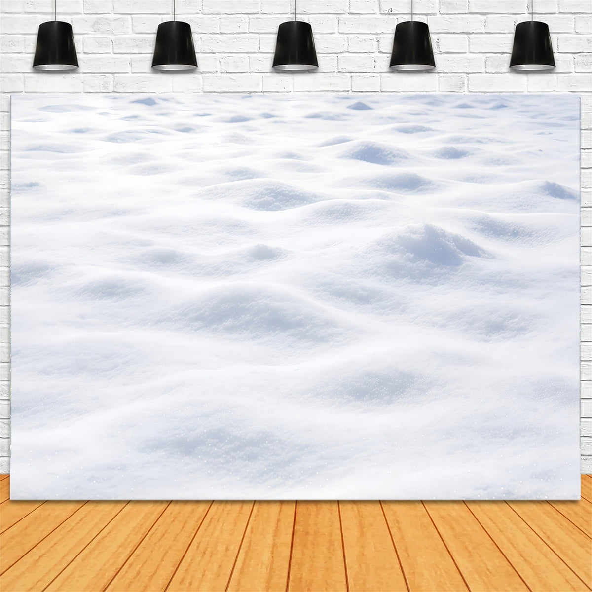 Snowy Christmas Backdrop Soft White Snowdrift Texture Christmas Photoshoot Backdrop UK GQ610-63
