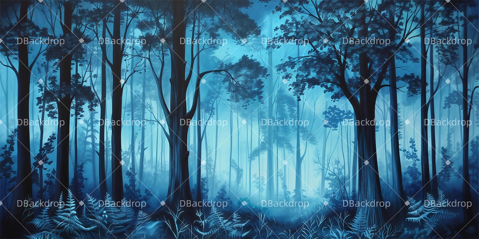 Scenery Backdrops For Theater Shadow Grove Forest Stage Backdrop UK GQ62-T17