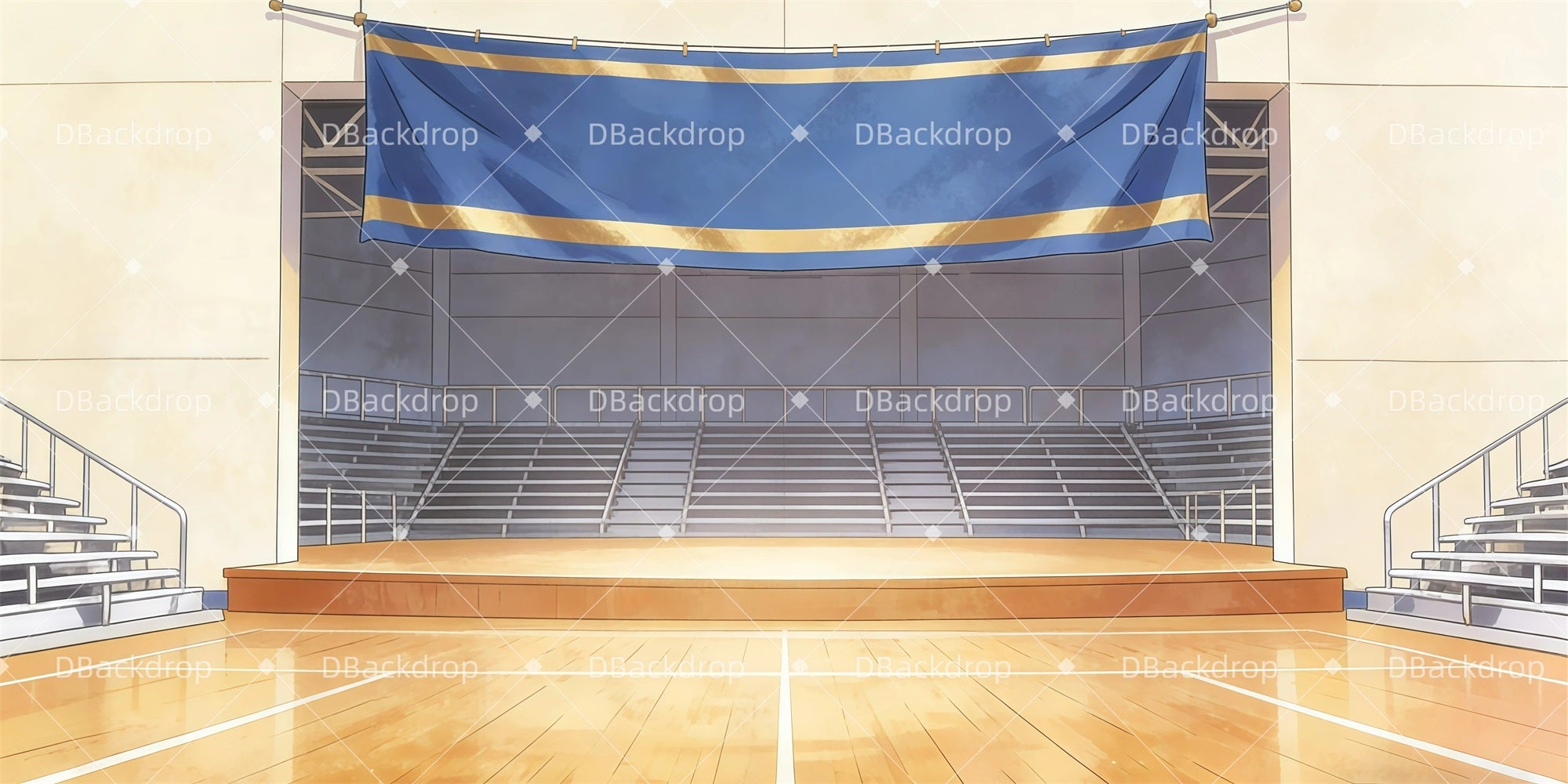 Theater Backdrop Competition Stage School Play Backdrops UK GQ62-T1