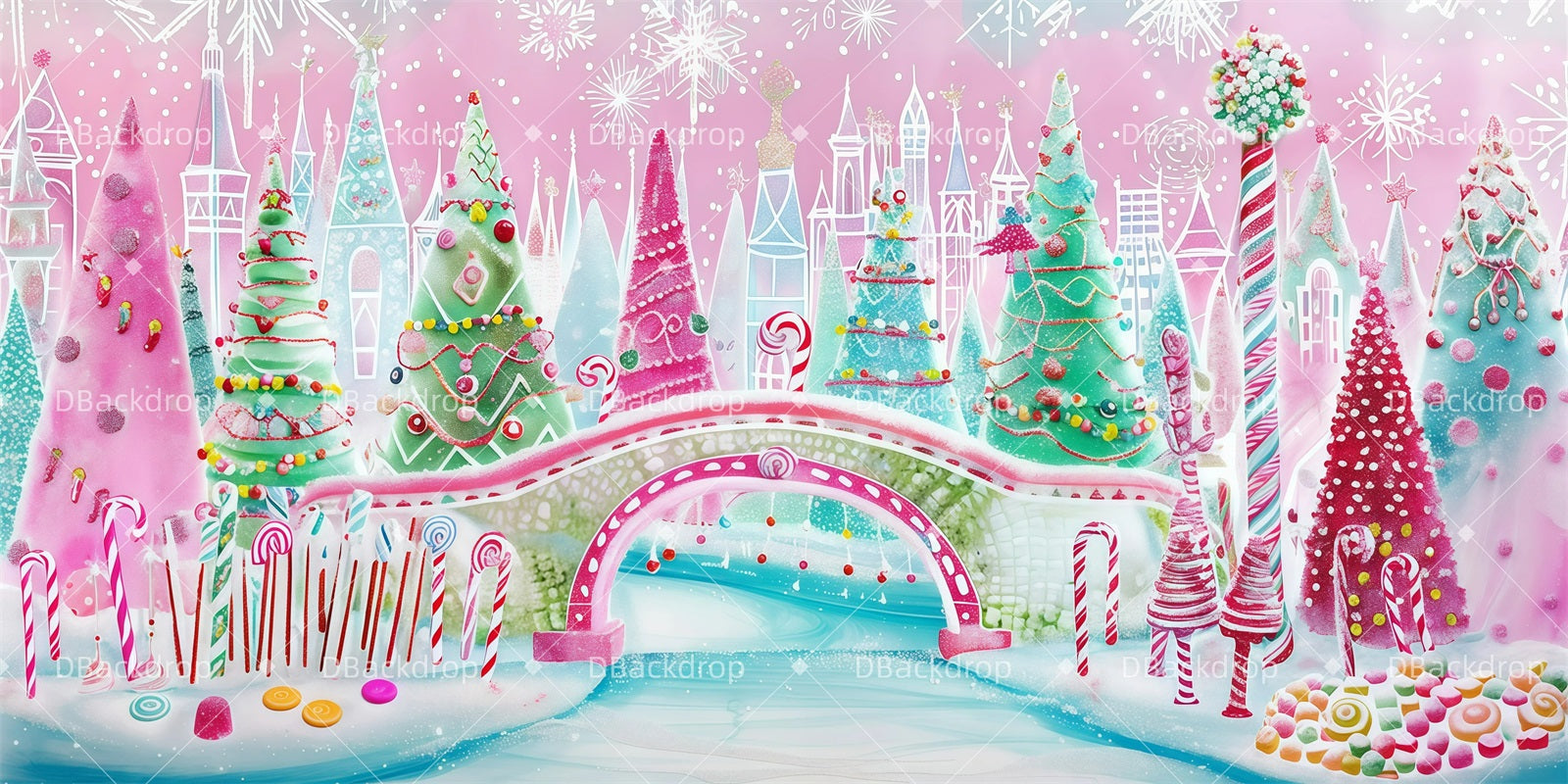 Stage Backdrop Ideas Candy Wonderland Theater Backdrops For Sale UK GQ62-T27