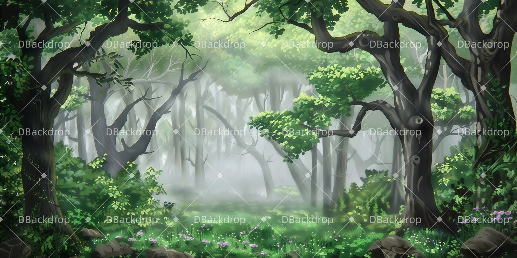 Forest Stage Backdrop Villain’s Hideout Scenic Backdrops UK GQ62-T29