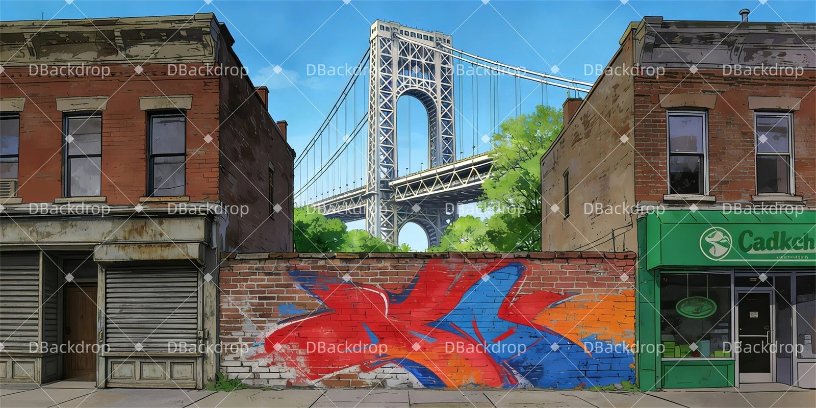 Stage Backdrop Ideas Cat's Alley Theater Backdrops For Sale UK GQ63-T4