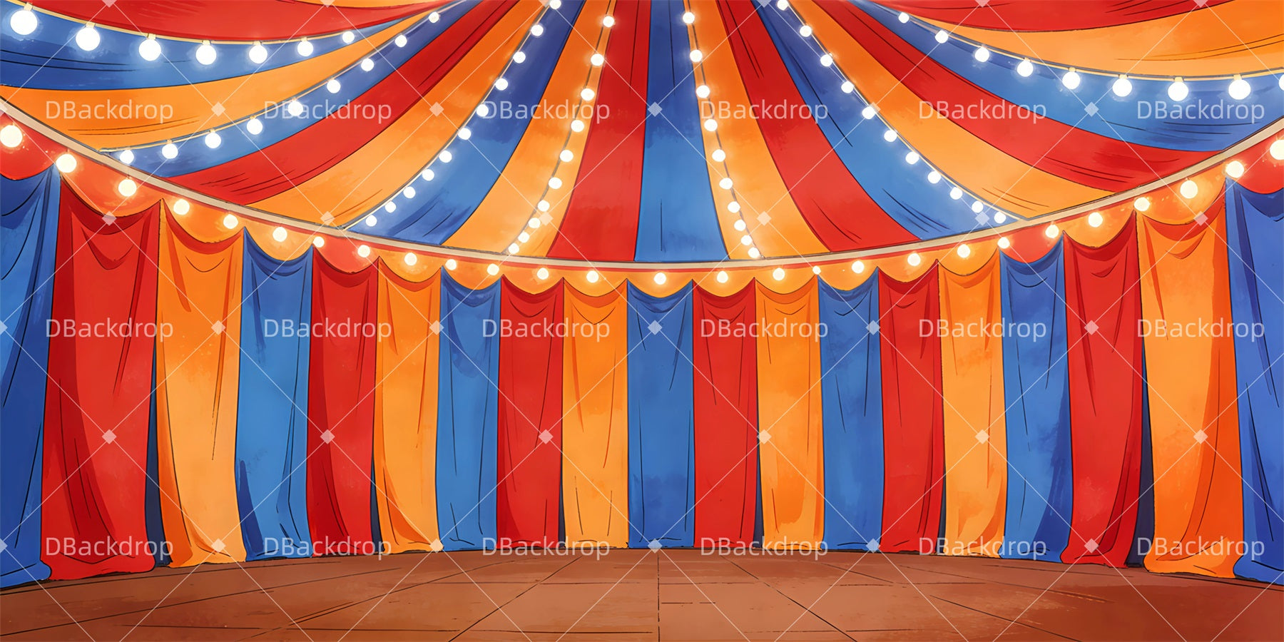 Circus Stage Backdrop Sideshow Tent Backdrop For Theater Play UK GQ63-T81