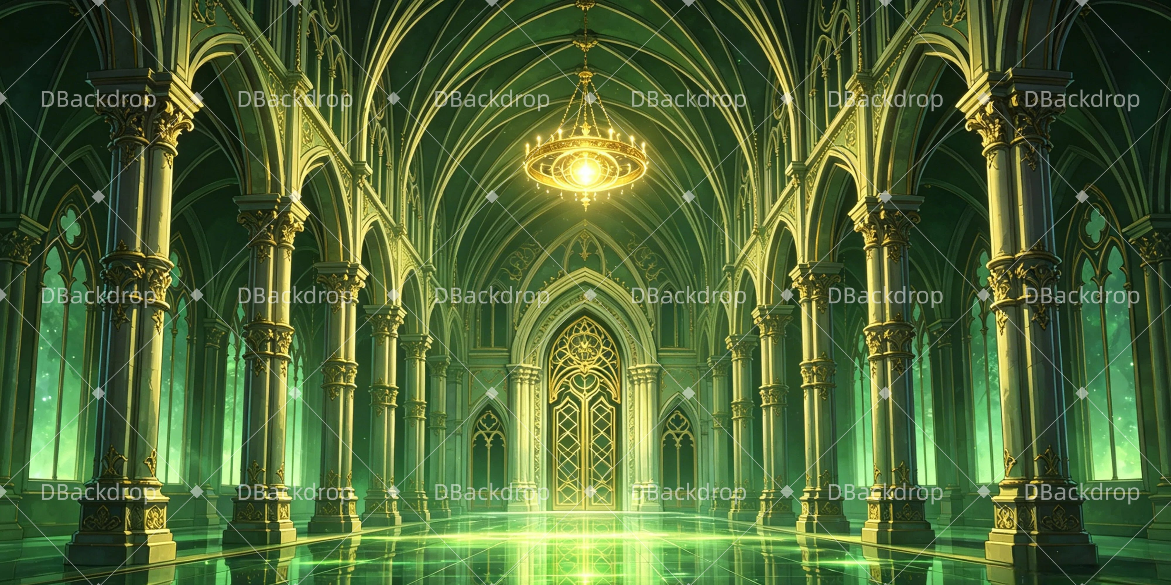 Stage Backdrop Magic Ministry Hall Backdrop For Theater Play UK GQ65-T15