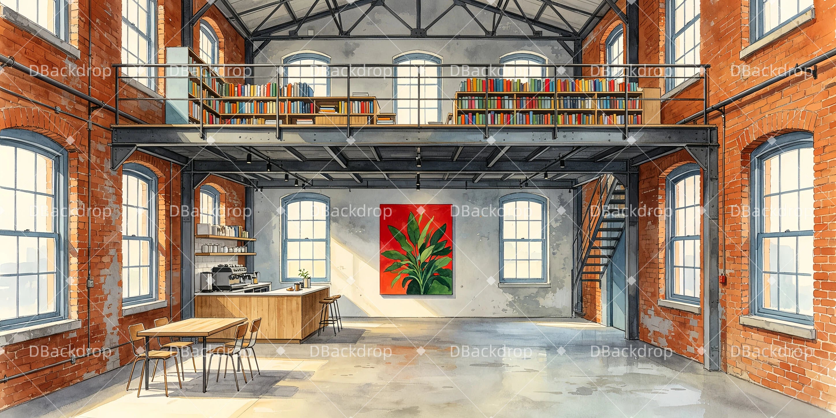 Stage Backdrop Ideas Modern Loft Performance UK Backdrops GQ66-T7