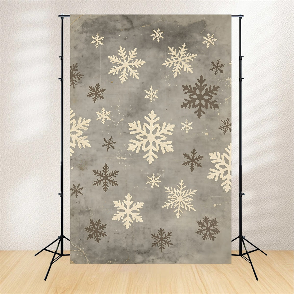 Christmas Snowflake Backdrop Snowf Concrete Pattern Photography Christmas Backdrop UK GQ69-33