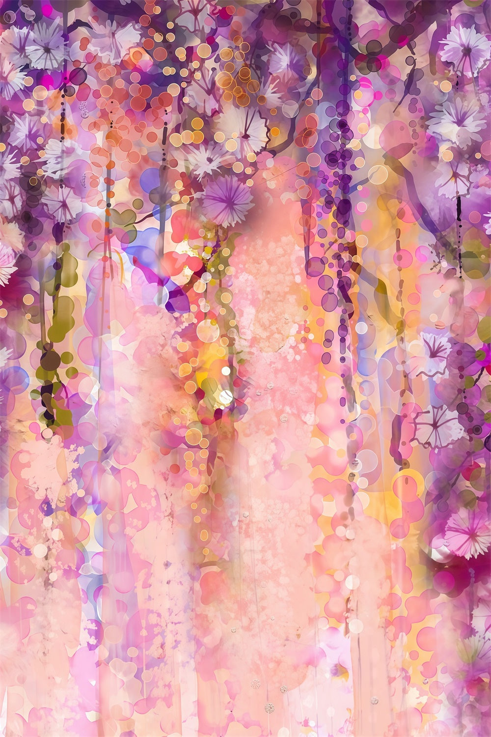 School Portrait Backdrops Pastel Blossom Fantasy Backdrop UK GTY3-108