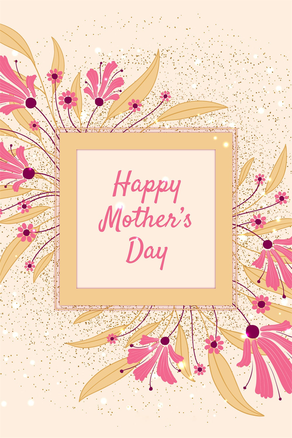 Mothers Day Backdrop Ideas Luxurious Flower Frame Custom Backdrop UK GTY3-226