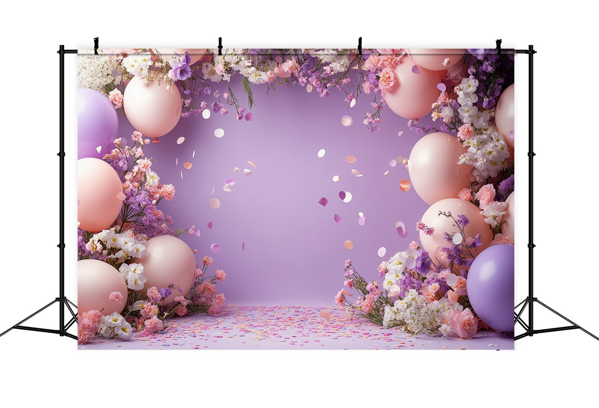 Floral Photography Backdrops Festive Floral Balloon Arch Backdrop UK GTY3-36