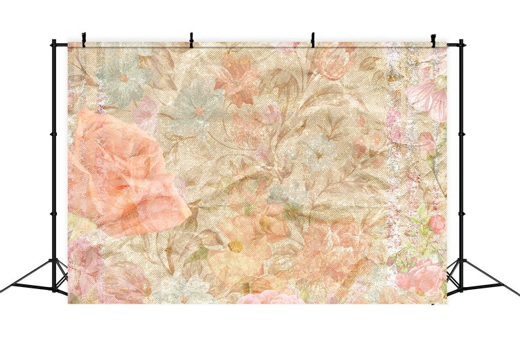 Portrait Photo Backdrop Dreamy Pastel Blossom Backdrop UK GTY3-87