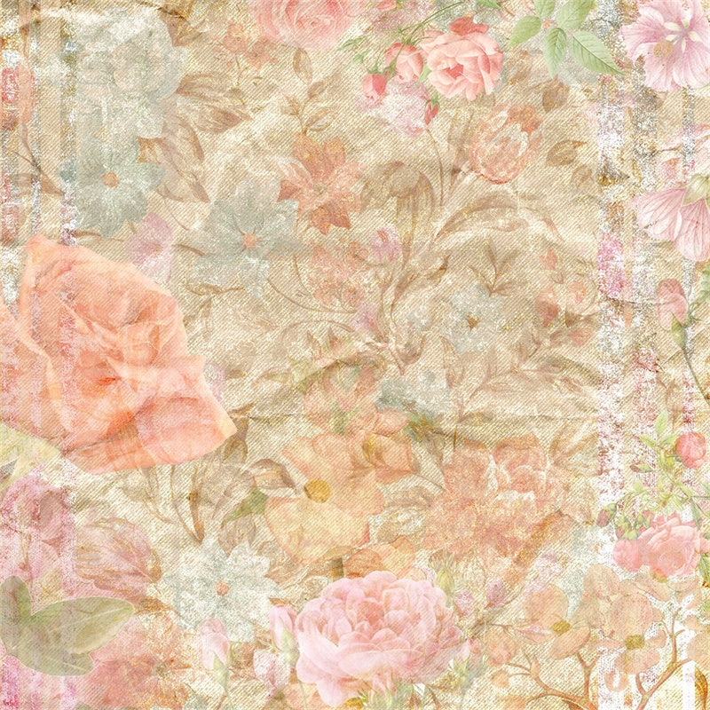 Portrait Photo Backdrop Dreamy Pastel Blossom Backdrop UK GTY3-87