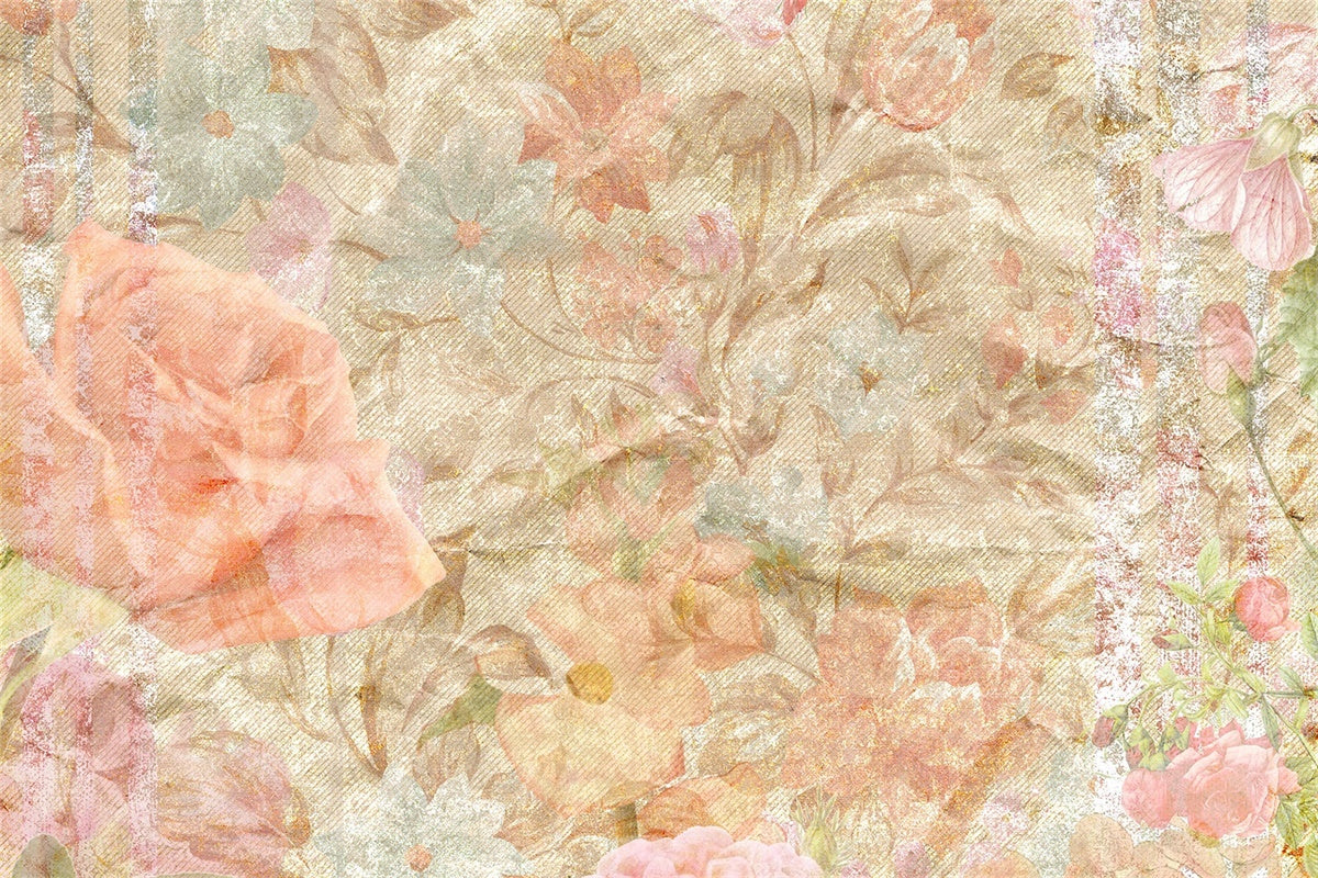 Portrait Photo Backdrop Dreamy Pastel Blossom Backdrop UK GTY3-87