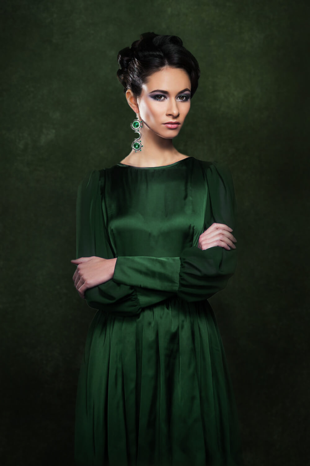 Green Cement Wall Texture Portrait backdrop UK for Photographers LV-861