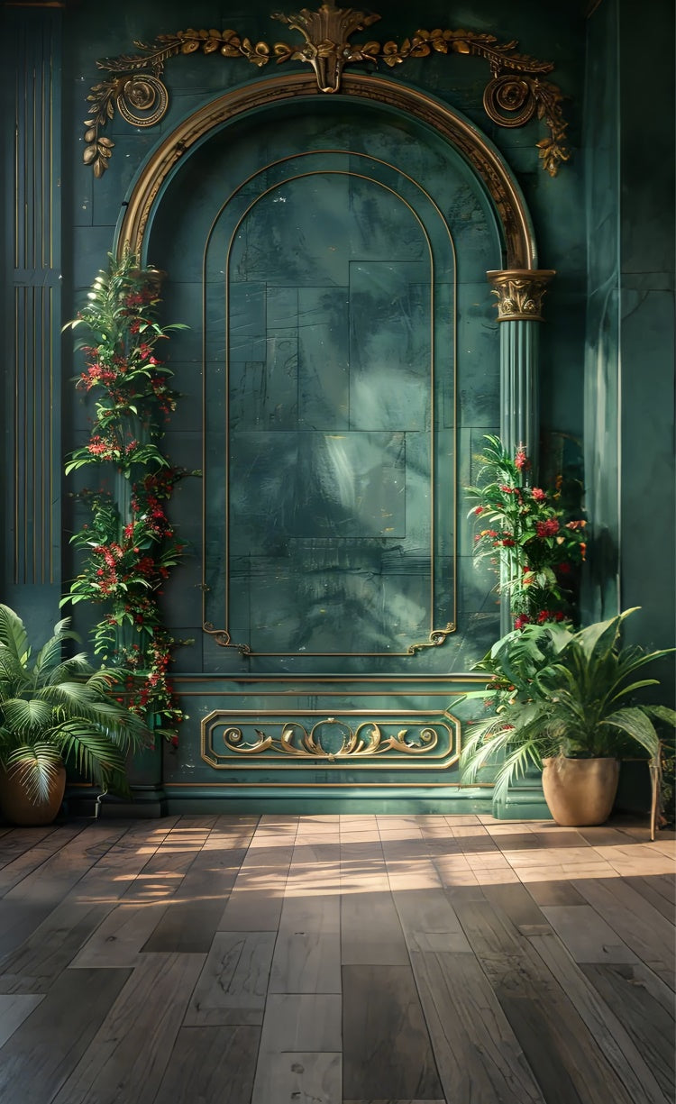 Mother's Day Backdrop Gothic Elegance Floral Arch Sweep Backdrop UK LXX2-280