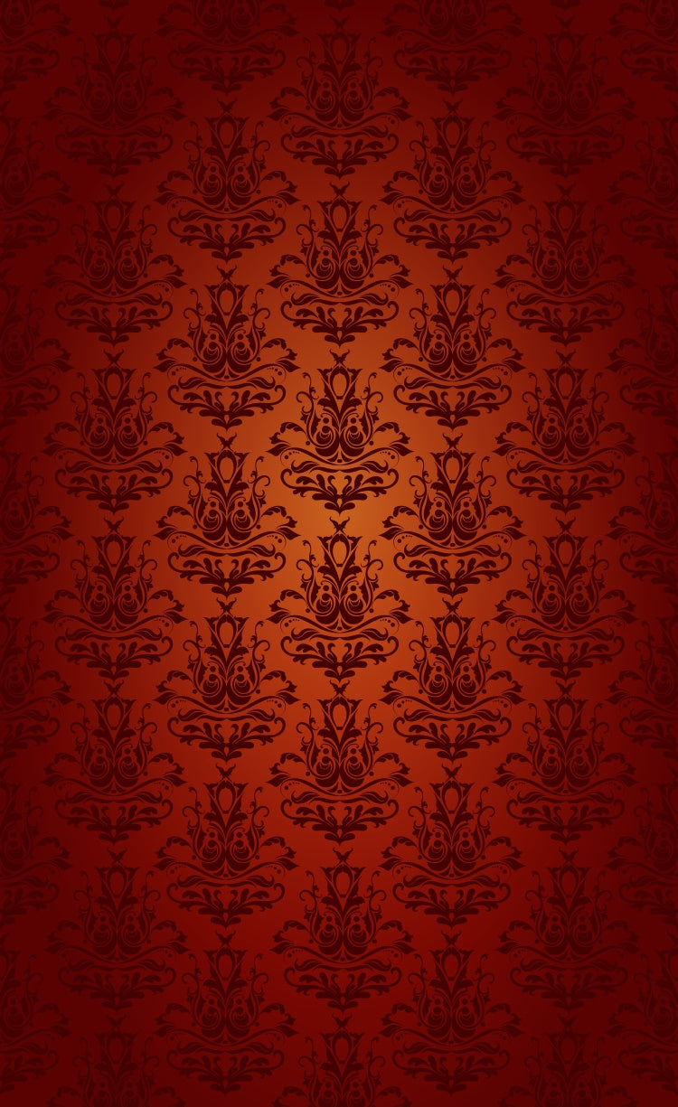 Damask Backdrops Opulent Crimson Baroque Floral Sweep Backdrop UK LXX2-288