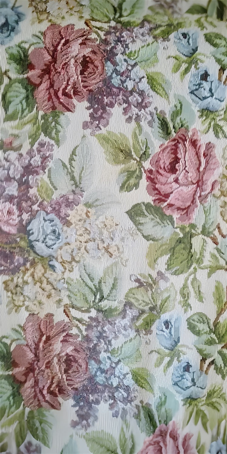 Floral Photo Backdrops Chic Embroidered Rose Sweep Backdrop UK LXX2-292