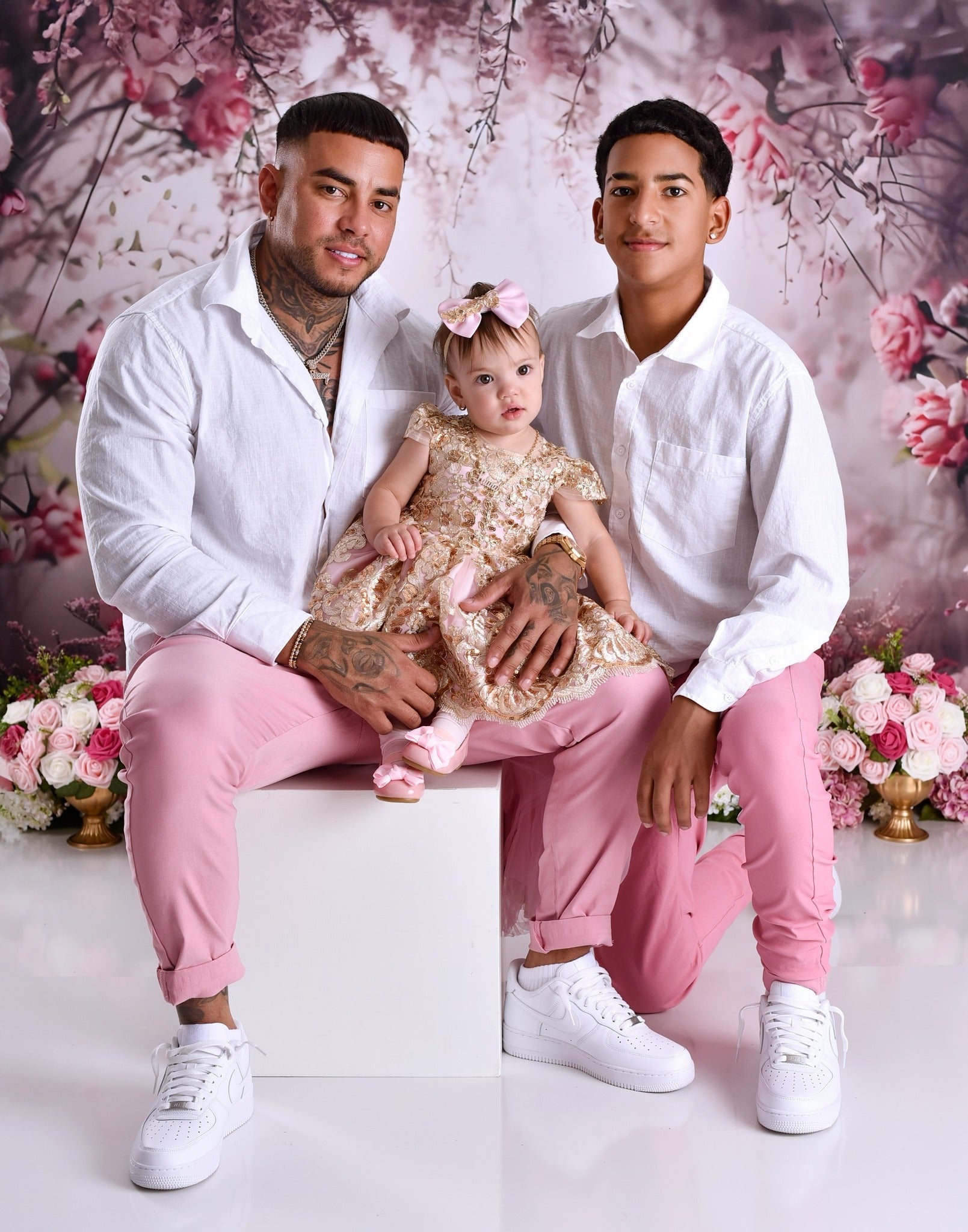 Spring Photography Backdrop Soft Blush Rose Misty Backdrop UK LXX2-50