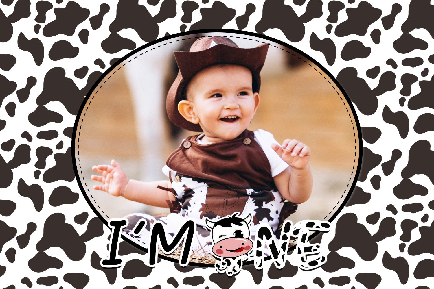 Personalized Backdrop For Birthday Cowboy Baby 1st Birthday Backdrop UK LXX3-116