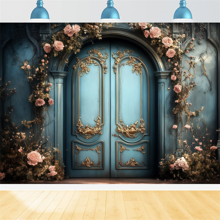 Mothers Day Photo Backdrops Floral Wrapped Entrance Backdrop UK LXX3-50