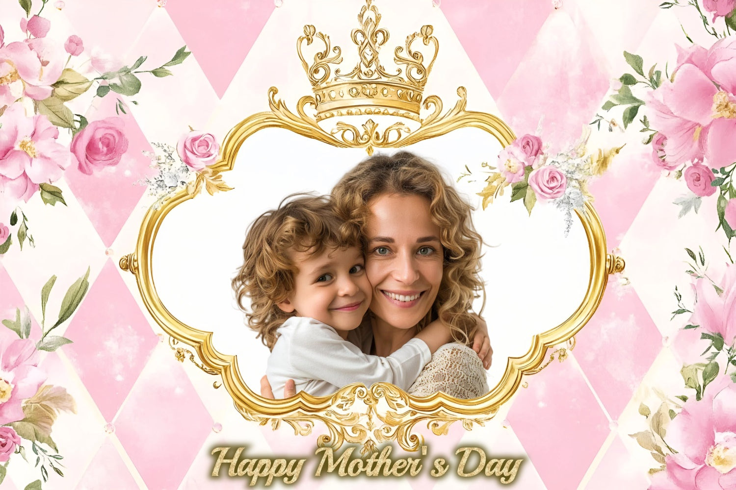 Mothers Day Photo Backdrop Elegant Blooming Floral Custom Backdrop UK LXX3-91