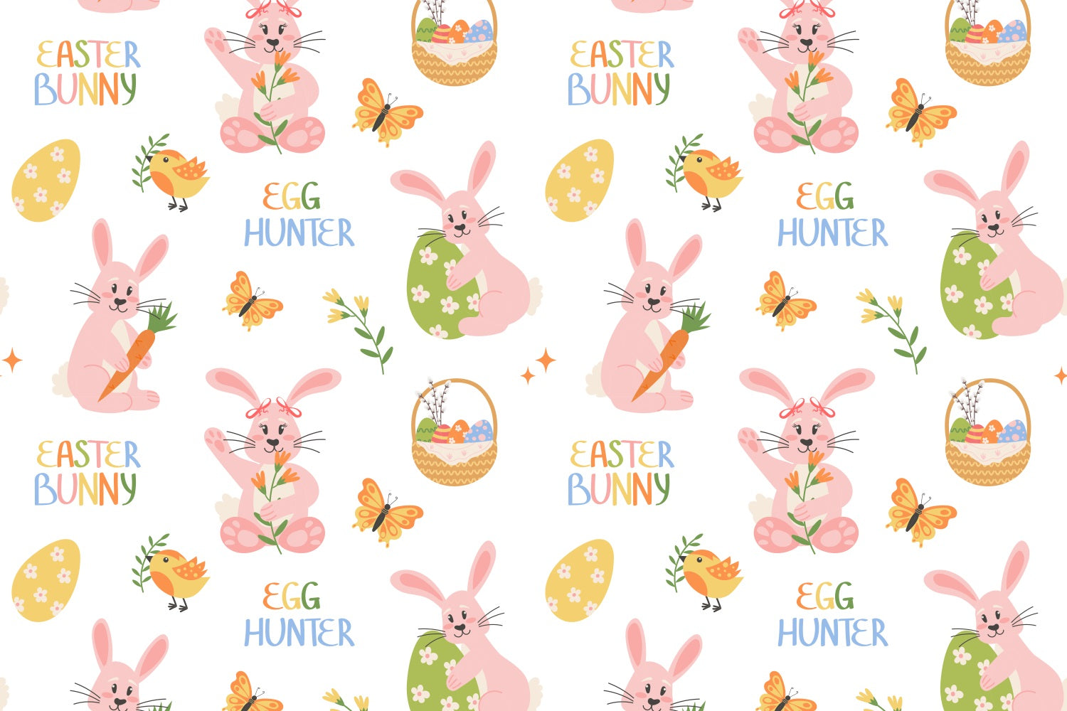 Easter Photo Backdrop Cute Bunny Egg Personalised Backdrop UK LXX3-95