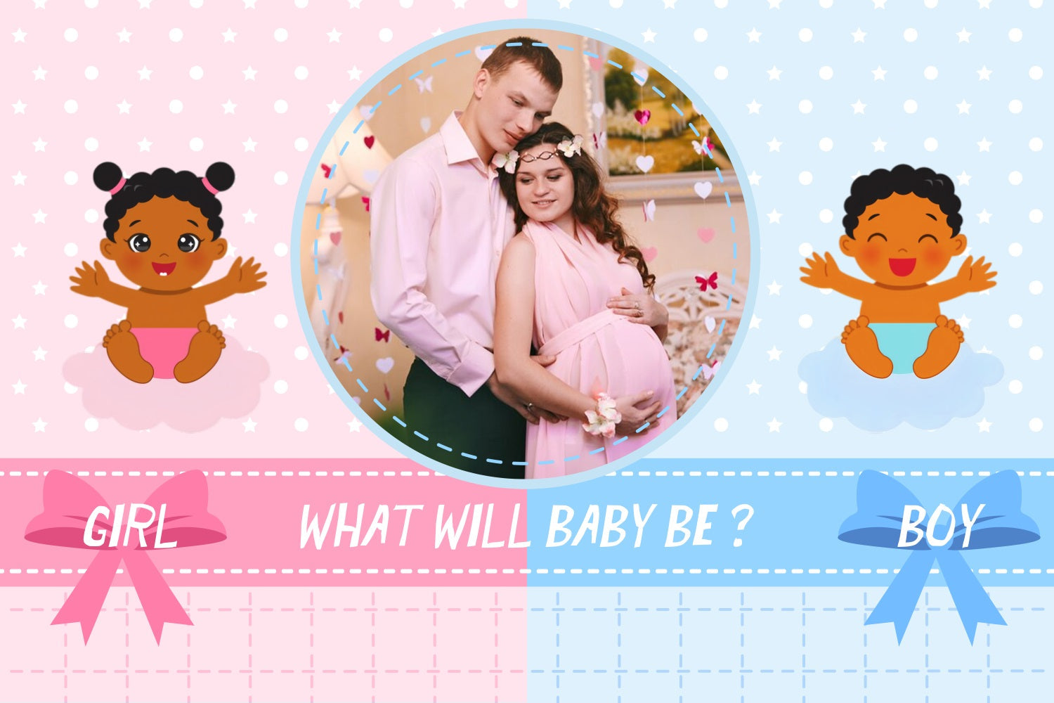 Baby Shower Backdrop Cute Baby Gender Reveal Custom Backdrop UK LXX4-181