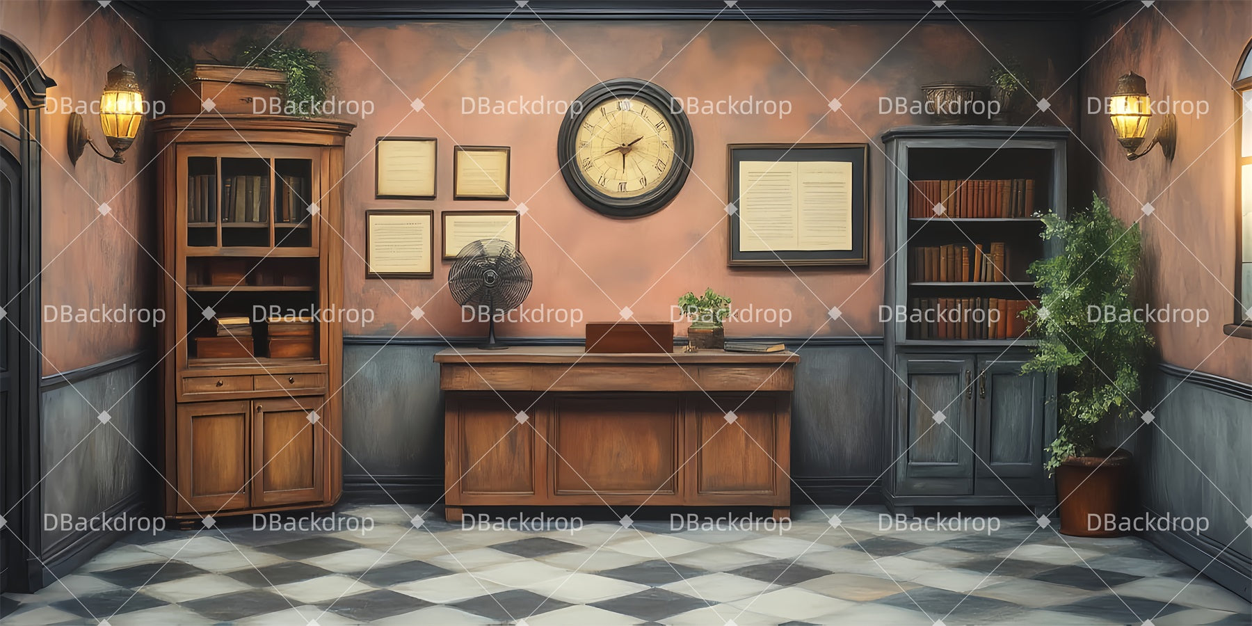 Movie Theater Backdrop Orin's Dentist Office Stage Backdrops UK LXX511-T5