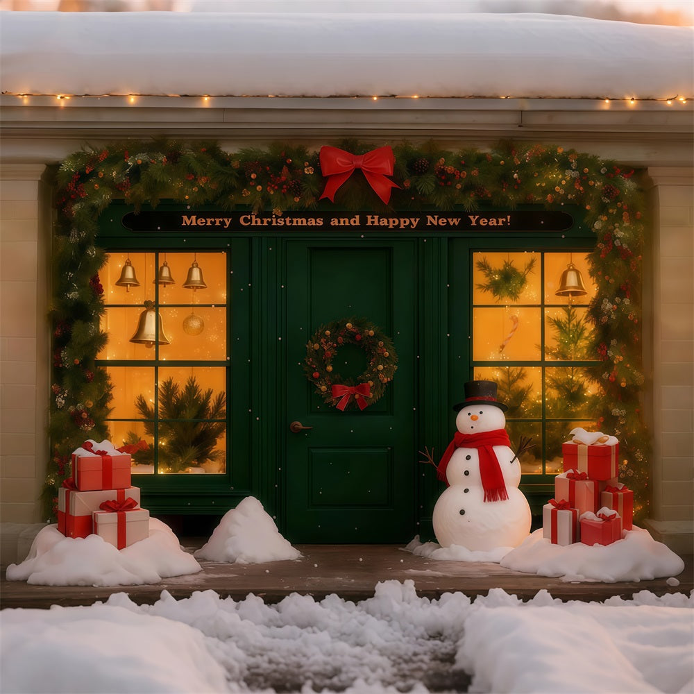 New Year's Backdrops Snowy Christmas Shop Happy New Year 2026 Backdrop UK LXX512-17