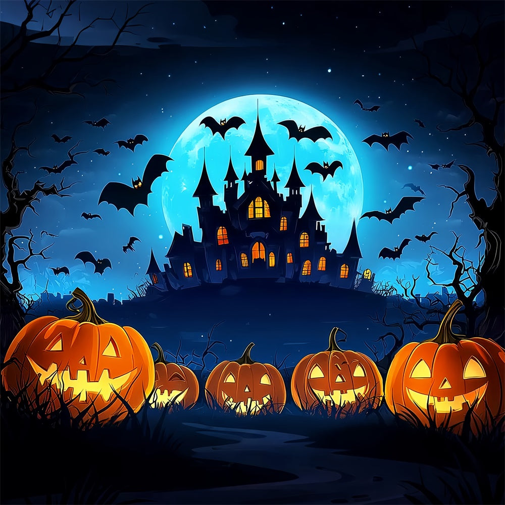Halloween Backdrop Ideas Cartoon Haunted Castle Backdrop UK LXX57-102