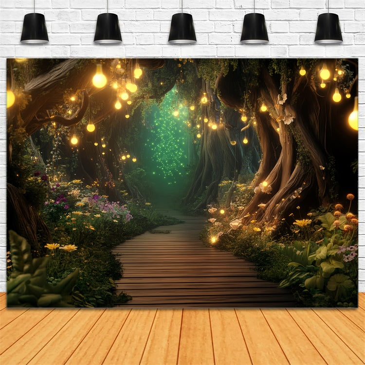 Fairytale Forest Backdrop Magic Lantern Passage Backdrop UK LXX57-108