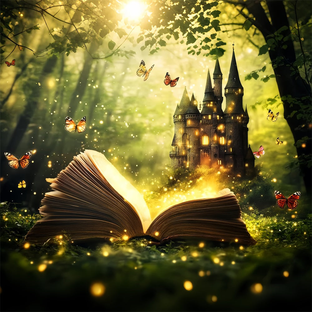 Fairytale Forest Backdrop Storybook Castle Dreams Backdrop UK LXX57-133