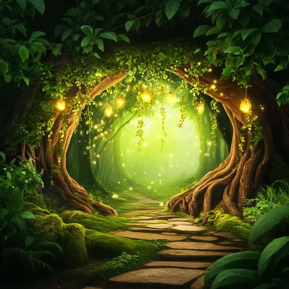 Enchanted Forest Backdrops Firefly Magic Arch Backdrop UK LXX57-138