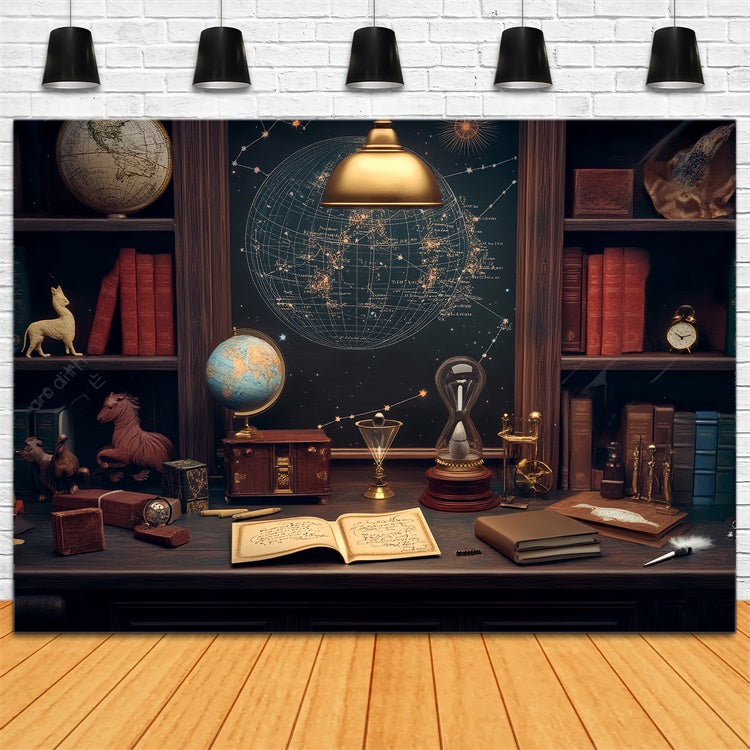 Back To School Backdrops Celestial Study Chamber Backdrop UK LXX57-19