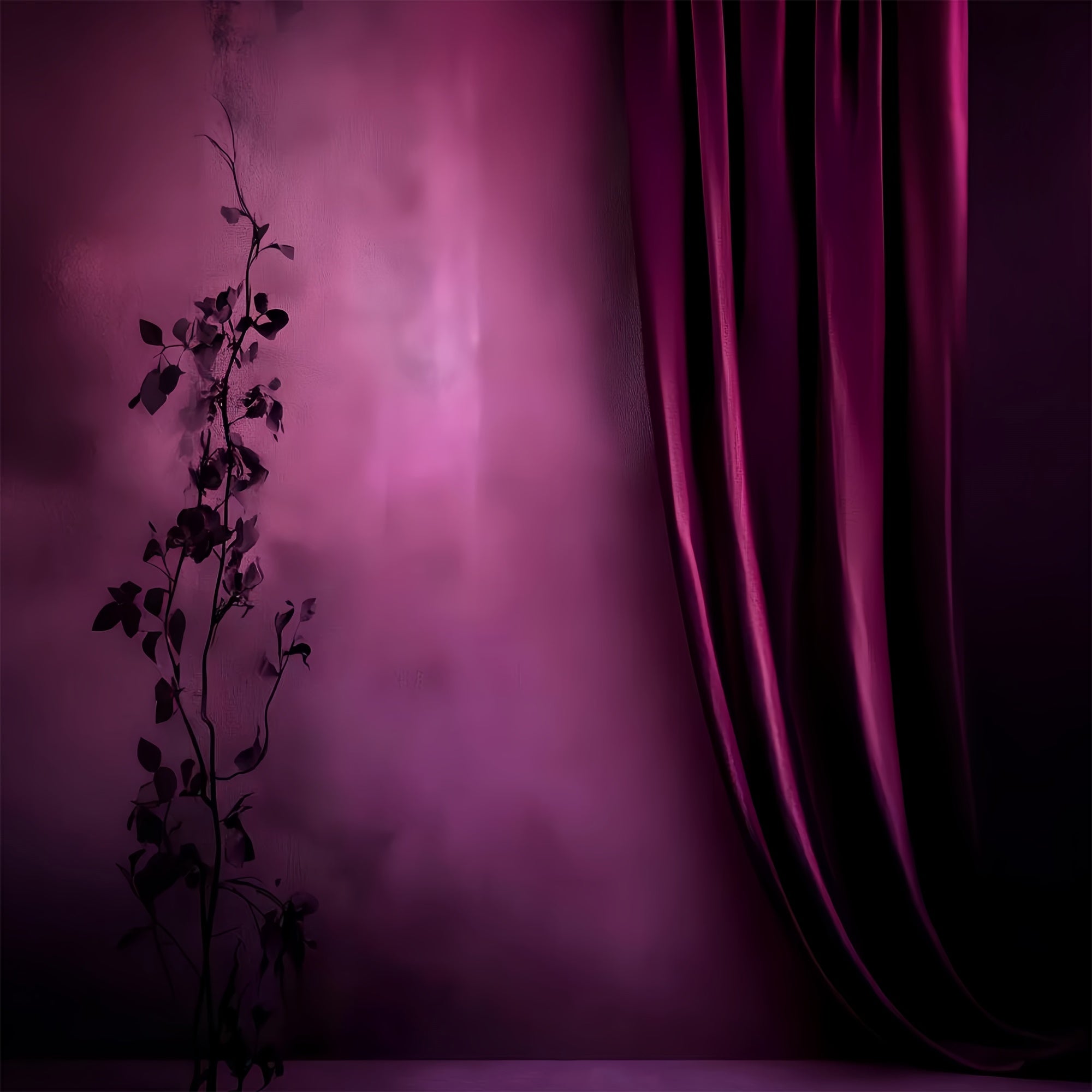 Vintage Photo Backdrops Moody Violet Curtain Backdrop UK LXX57-201