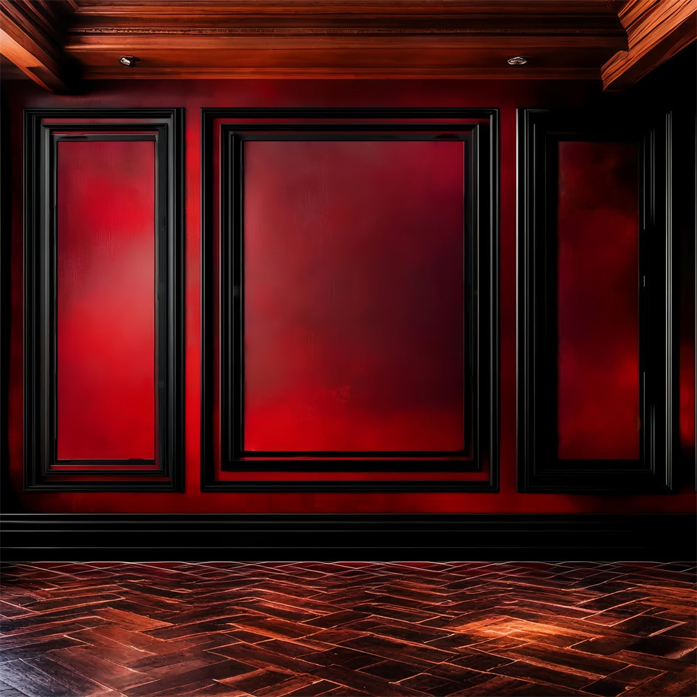 Victorian Photo Backdrop Crimson Vintage Wall Backdrop UK LXX57-224