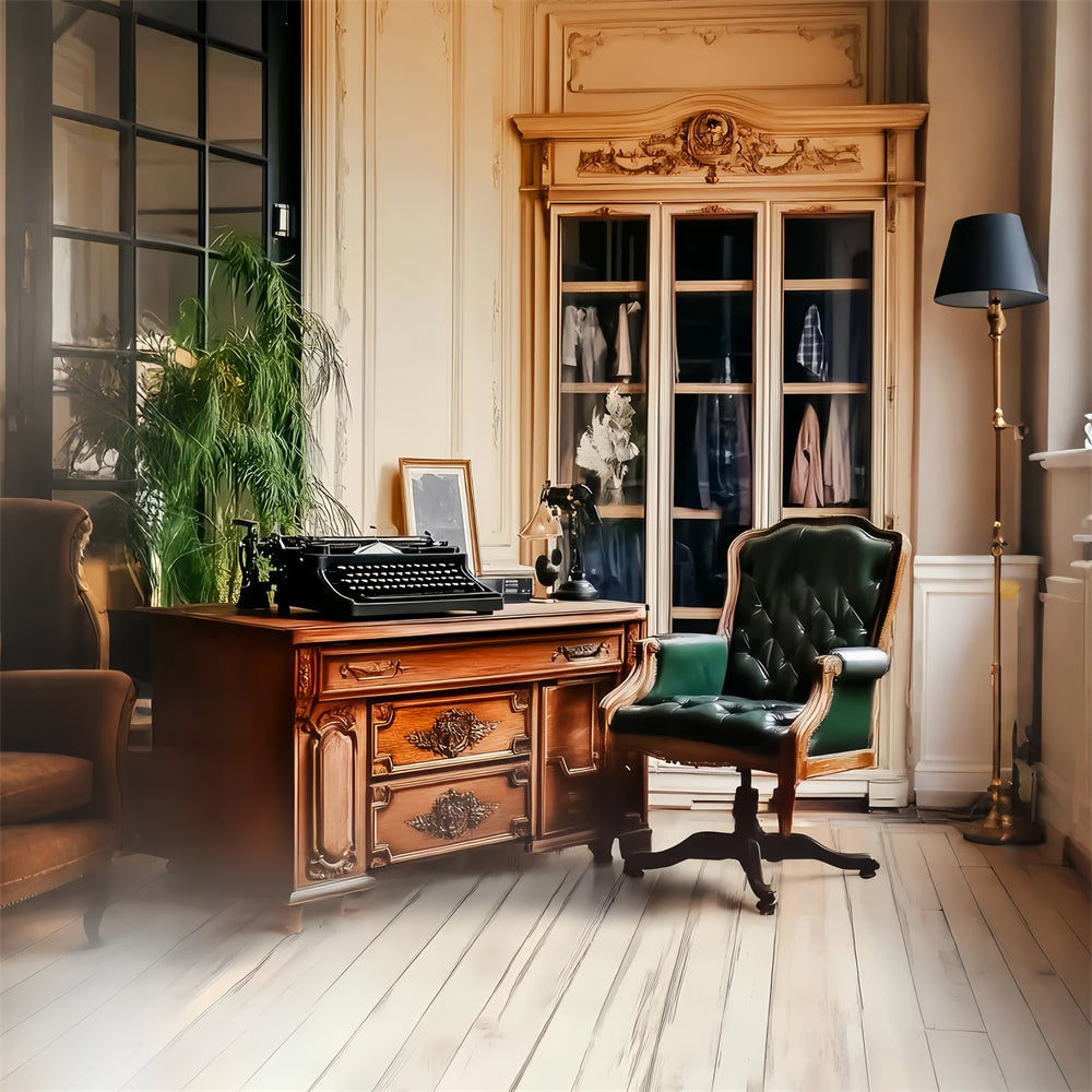 Classic Photo Backdrop Study Room Vintage Backdrops UK LXX57-231