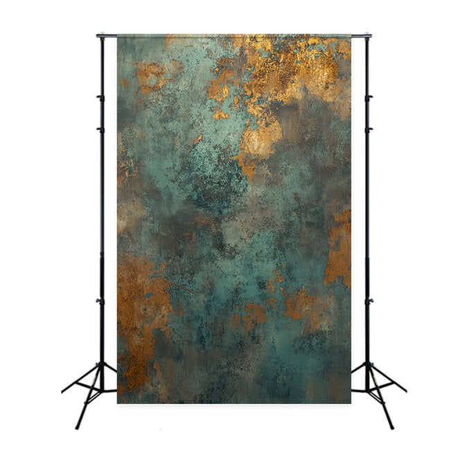 Portrait Backdrop Patina Copper Oxidized Grunge Backdrop UK LXX57-260