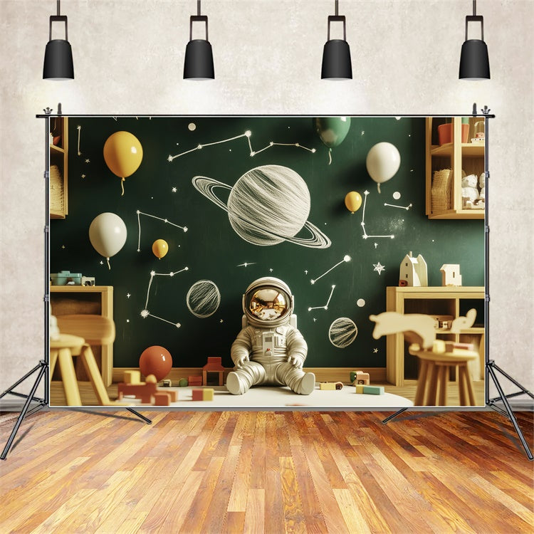 Back To School Photo Backdrop Galaxy Explorer Backdrop UK LXX57-40