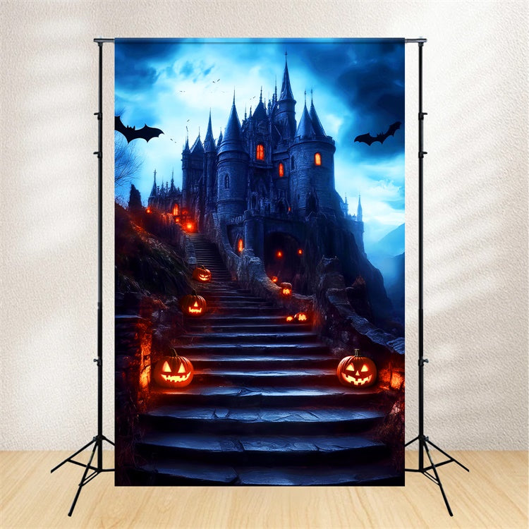 Spooky Halloween Backdrop Twilight Curse Castle Backdrop UK LXX57-62