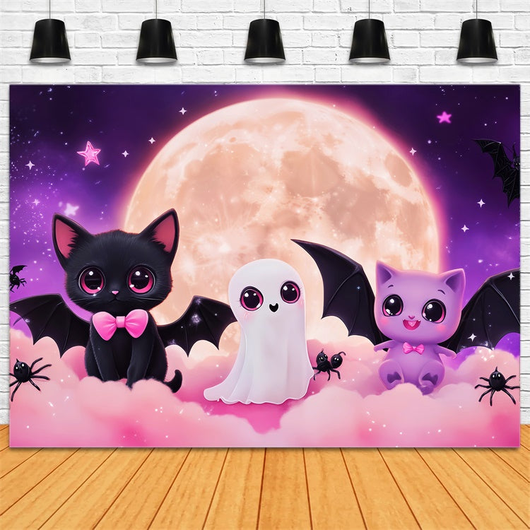 Cute Halloween Backdrop Magical Midnight Cuties Backdrop UK LXX57-66