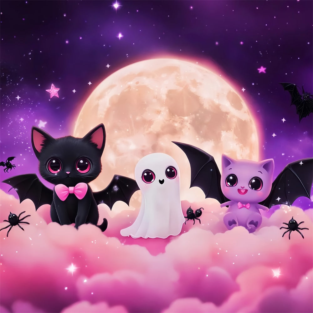 Cute Halloween Backdrop Magical Midnight Cuties Backdrop UK LXX57-66